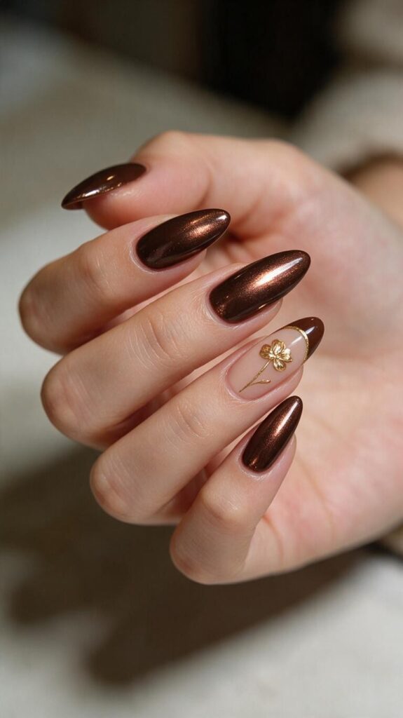 Fall Brown Nails