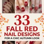 Fall Red Nails Designs
