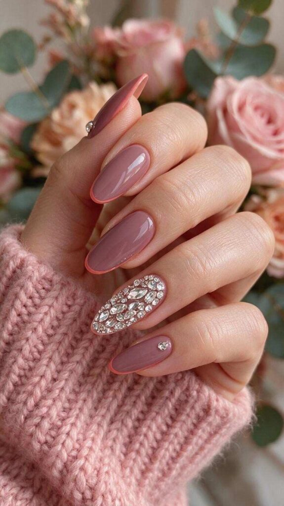 Fall Pink Nails