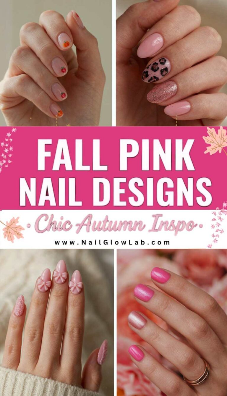 Fall Pink Nails