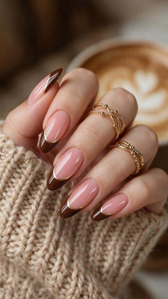 Fall French Nails