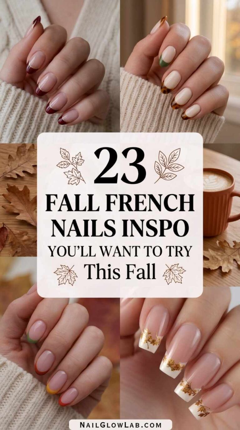 Fall French Nails