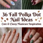 Fall Polka Dot Nails