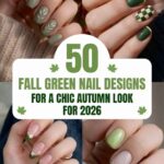 Fall Green Nails