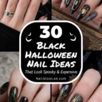 Black Halloween Nails