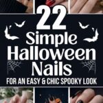 Simple Halloween Nails