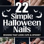 Simple Halloween Nails